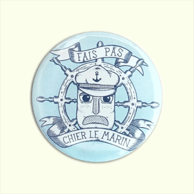 Badge illustration marin breton