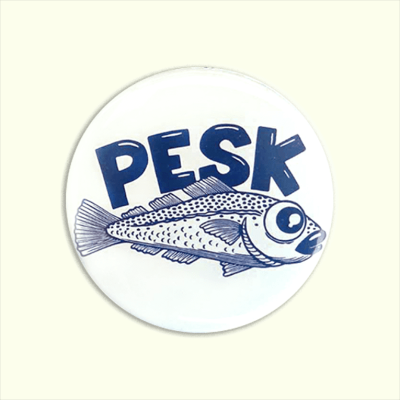 Badge illustration pesk poisson breton