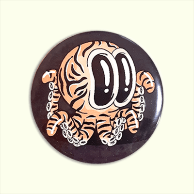 Badge illustration poulpe tigre
