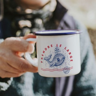 Tasse bretonne illustration balein