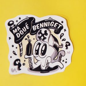 Lot de 2 autocollants / stickers Bretagne Bzh Triskell - Collection
